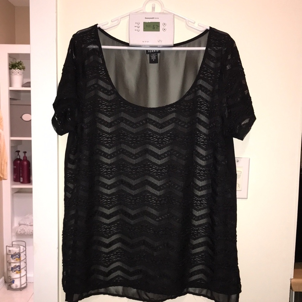 Torrid size 0 black top.